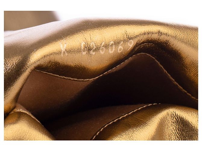 Timeless Chanel Bronze Leather High Riding Boots Metallic - view 7