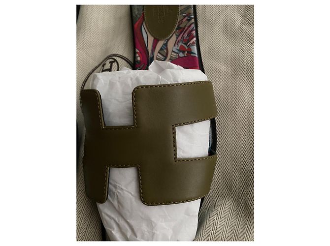 Hermès Sandalen Khaki - Ansicht 6