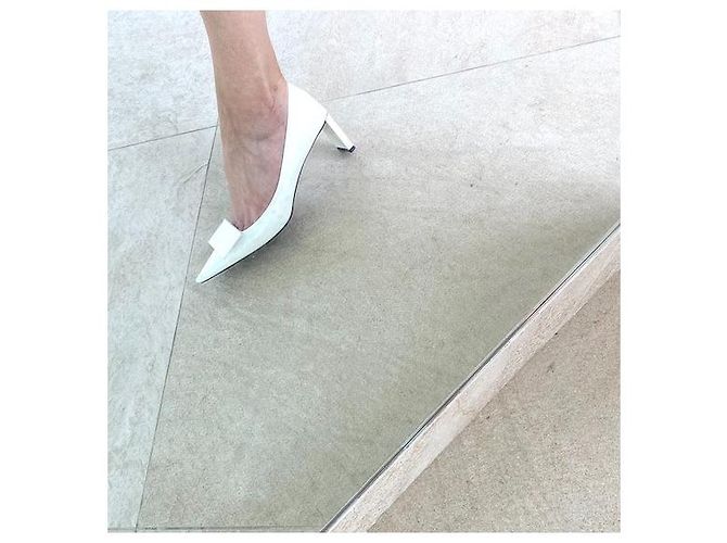Pompe di Louis Vuitton, modella da passerella Bianco - vista 11