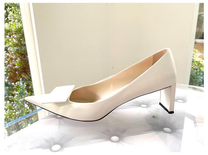 Pompe di Louis Vuitton, modella da passerella Bianco - vista 4