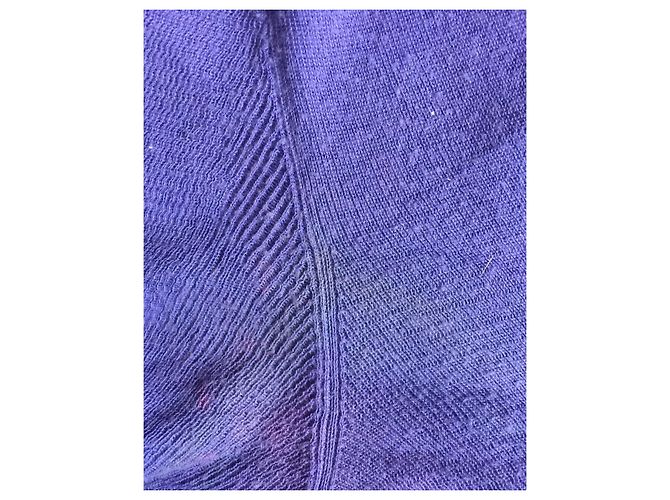 Top tricotado lilás claro Prada Roxo - vista 4