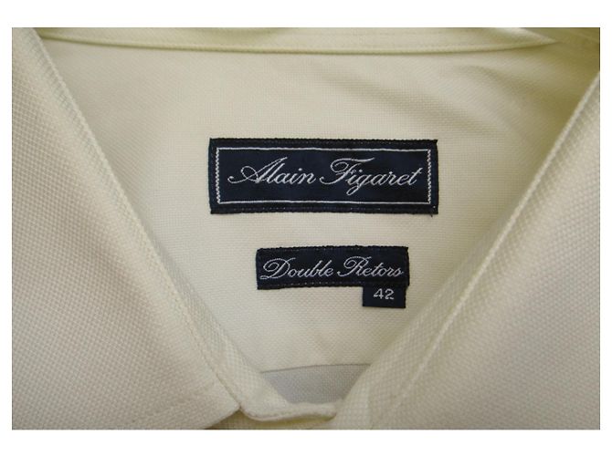 Autre Marque Alain Figaret Hemd 42 (l) normale Passform Gelb - Ansicht 2