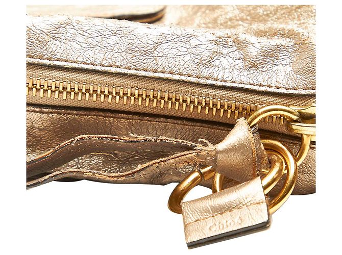 Chloé Chloe Gold Eclipse Leder Umhängetasche - Ansicht 15