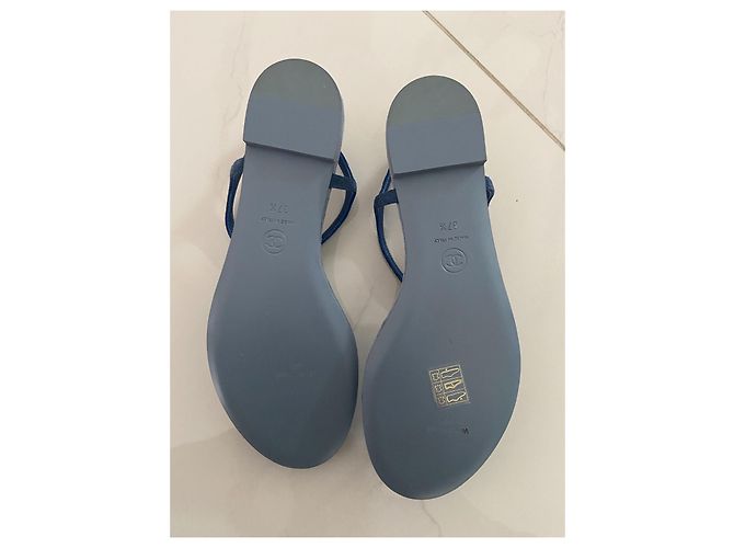Chanel Sandalen Blau - Ansicht 4