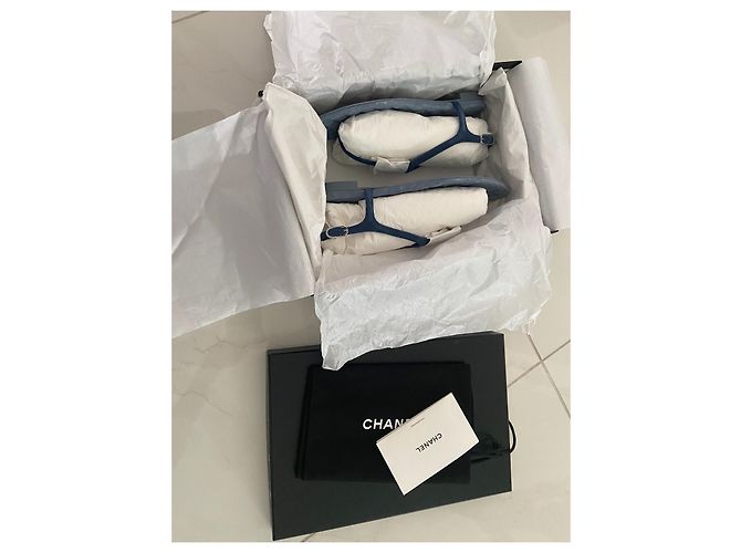 Chanel Sandalen Blau - Ansicht 5