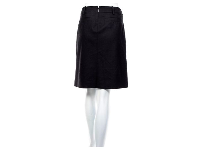 Gucci Minifalda negra de lana y cachemir Negro - vista 2