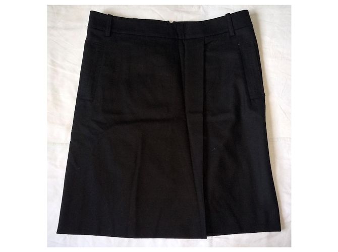 Gucci Minifalda negra de lana y cachemir Negro - vista 3
