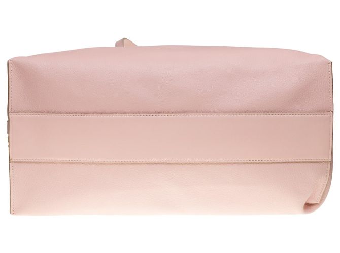 Chloé La capiente borsa tote Chloe Dilan in pelle di capra rosa, garniture en métal doré - vista 7