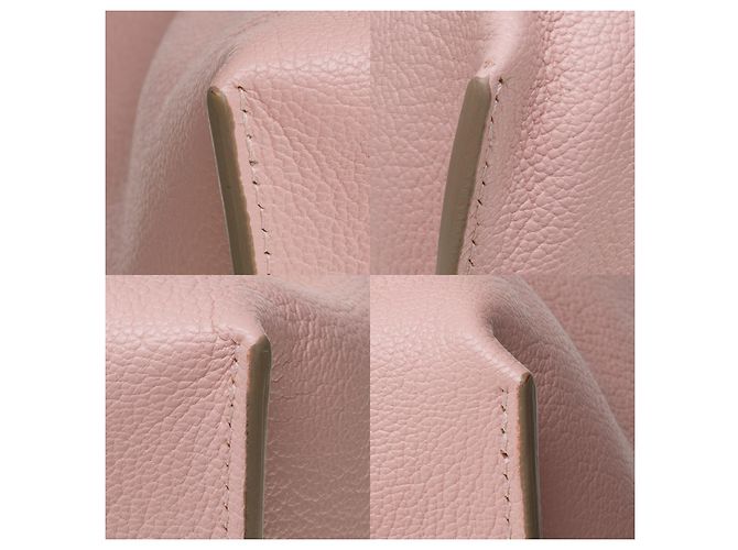 Chloé La capiente borsa tote Chloe Dilan in pelle di capra rosa, garniture en métal doré - vista 8