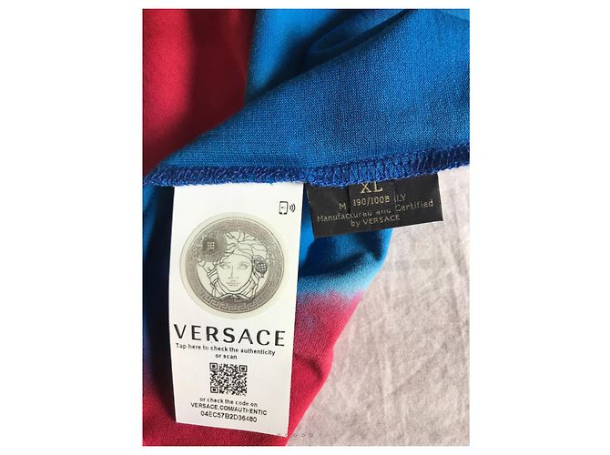 Camiseta Versace Tie Dye de algodón Multicolor - vista 4