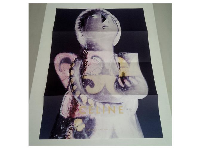 Phoebe Philo Céline Art Poster. Scrittura dorata. 58 X 40 cm. new. - vista 8