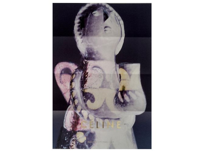 Phoebe Philo Céline Art Poster. Scrittura dorata. 58 X 40 cm. new. - vista 9