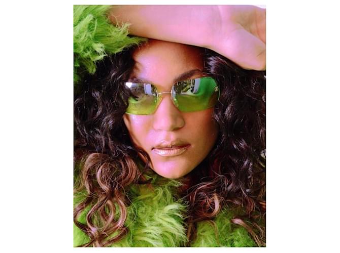 Chanel Sonnenbrille Grün - Ansicht 4