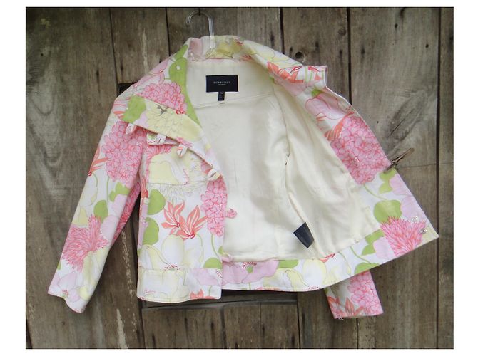 Burberry Jackengröße 36 Pink Weiß - Ansicht 8