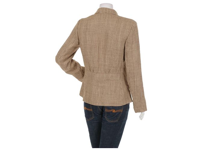 Ralph Lauren Leinen Blazer Beige Braun - Ansicht 2