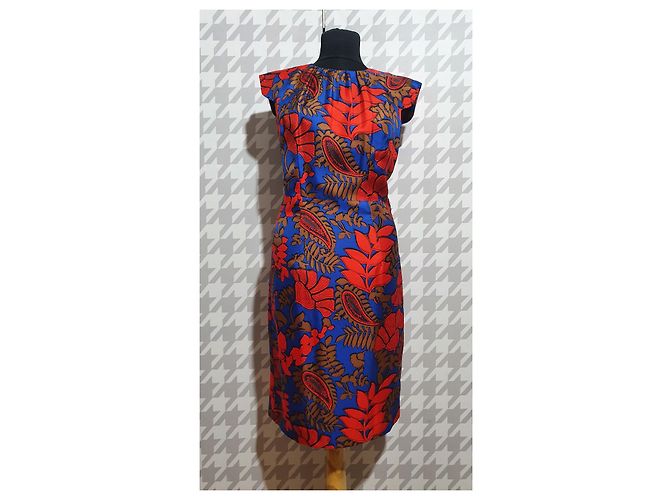 Vestido Milly de seda multicolorido Multicor - vista 3