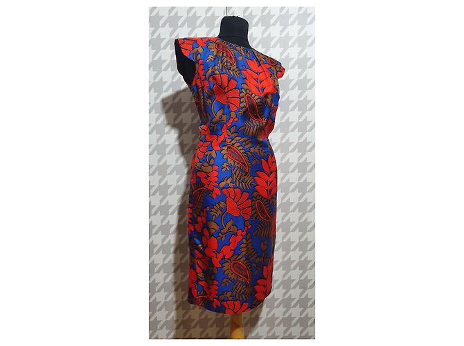 Vestido Milly de seda multicolorido Multicor - vista 4
