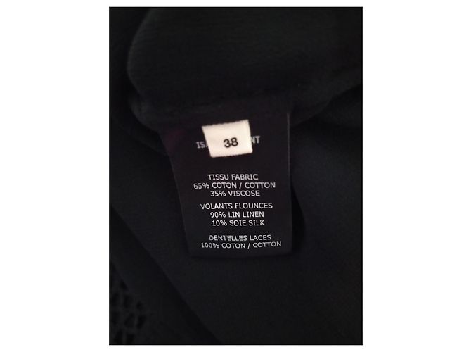 Vestido Isabel Marant Etoile de algodón negro Talla M - vista 4