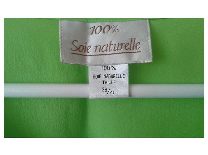 Autre Marque Regata de seda verde maçã Verde claro - vista 3