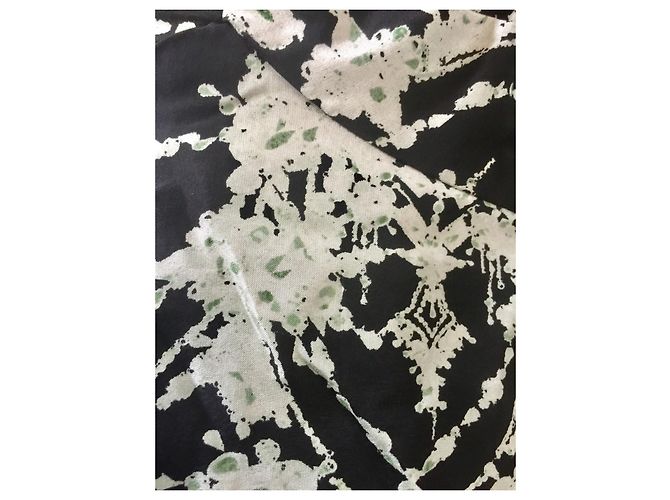Marchesa Notte Gerafftes Seidenkleid Schwarz Roh - Ansicht 4