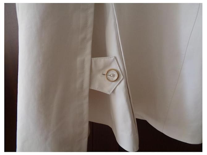 Trench Hermès Blanco Roto Algodón - vista 4