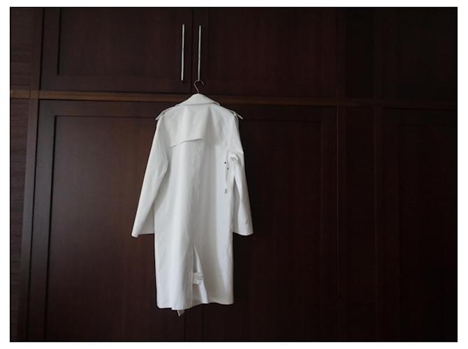 Trench Hermès Blanco Roto Algodón - vista 5
