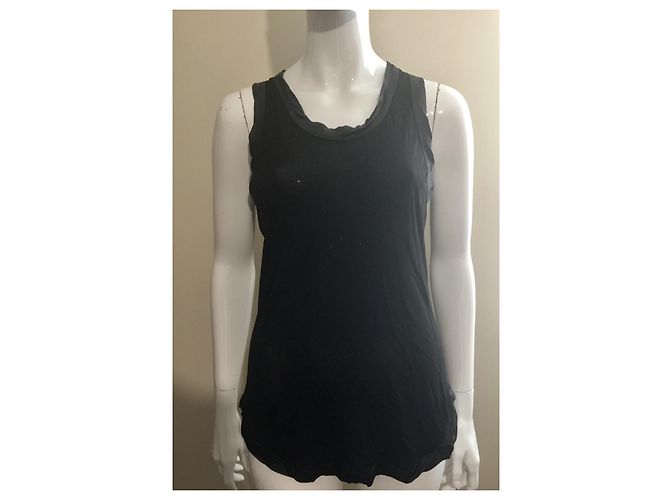 Alexander Mcqueen Top sin mangas de punto negro - vista 2