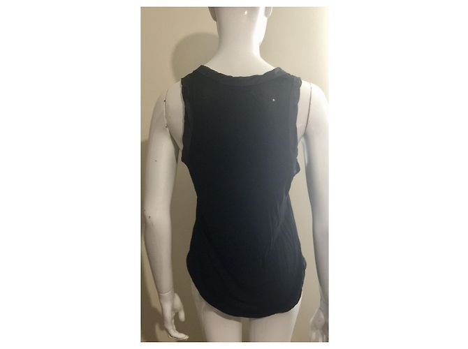 Alexander Mcqueen Top sin mangas de punto negro - vista 3