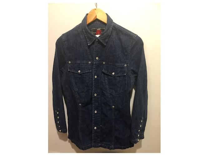 Jean Paul Gaultier Gaultier Jeansjacke oder -hemd Blau - Ansicht 2