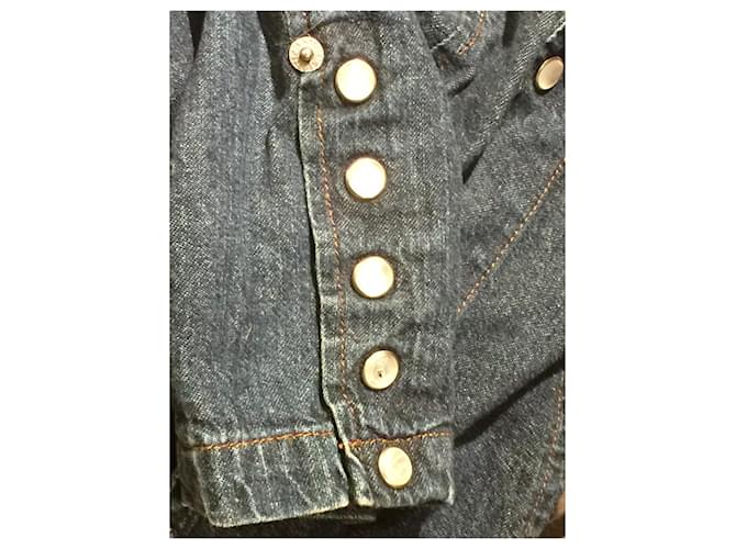 Jean Paul Gaultier Gaultier Jeansjacke oder -hemd Blau - Ansicht 8