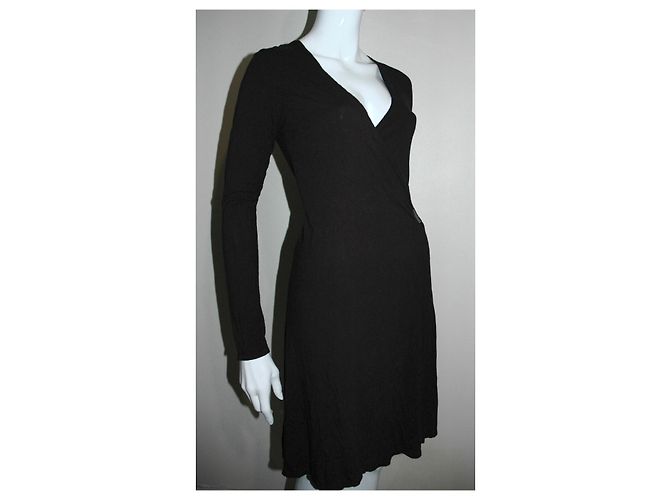 Faith Connexion Schwarzes Wickelkleid - Ansicht 2