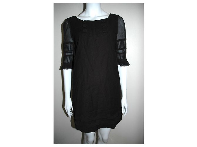 Juicy Couture Mini abito con maniche in chiffon Nero - vista 2