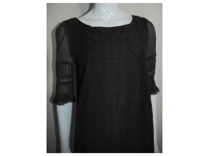Juicy Couture Mini abito con maniche in chiffon Nero - vista 3