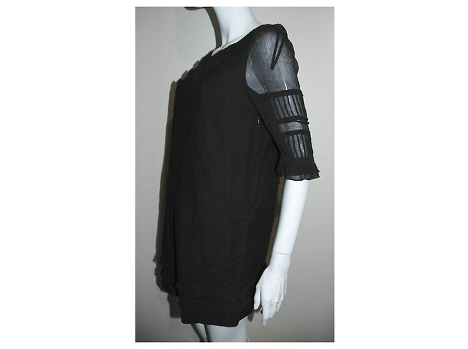 Juicy Couture Mini abito con maniche in chiffon Nero - vista 4