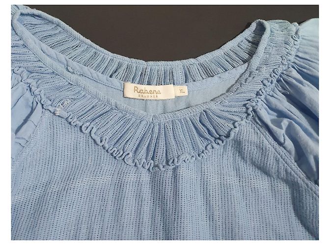 Autre Marque Vestido de algodón Rabens Saloner azul XL - vista 6