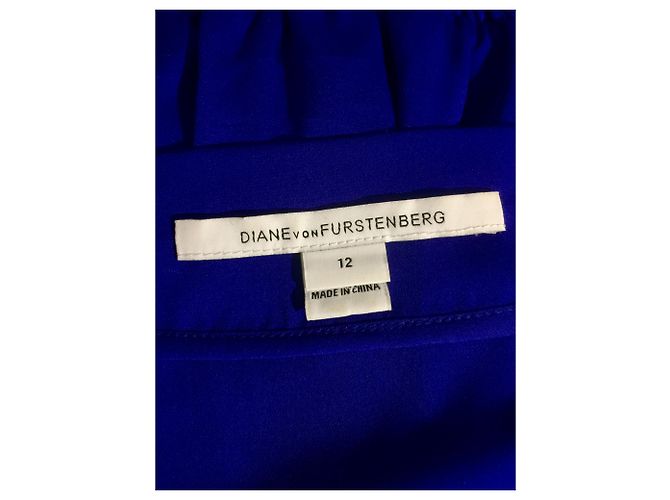 Vestido de seda Diane Von Furstenberg Edna azul - vista 3