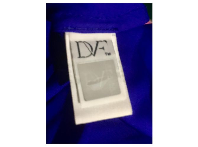 Vestido de seda Diane Von Furstenberg Edna azul - vista 4