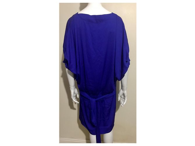 Vestido de seda Diane Von Furstenberg Edna azul - vista 6