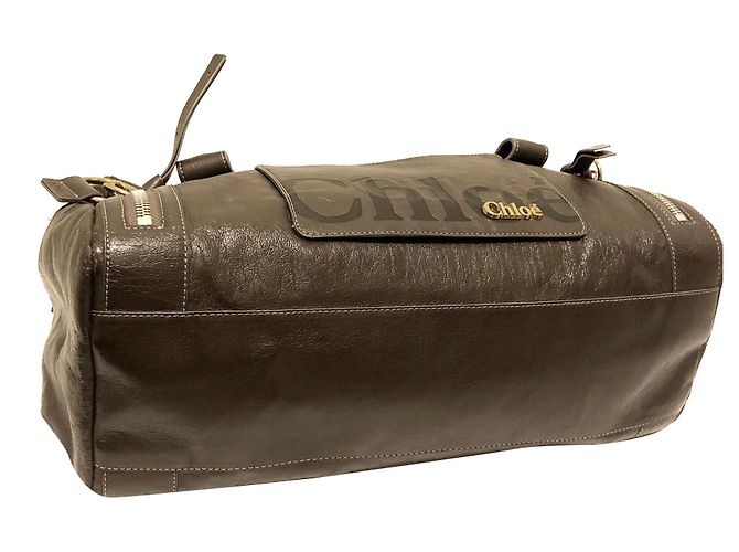 Chloé Chloe Braune Boston-Tasche aus Eclipse-Leder - Ansicht 4