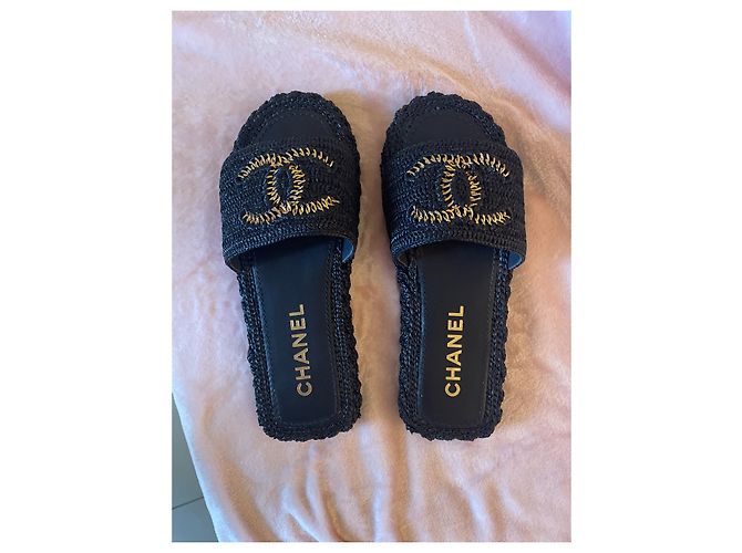 Cambon Chanel Sandalias Negro - vista 2