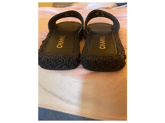 Cambon Chanel Sandalias Negro - vista 4