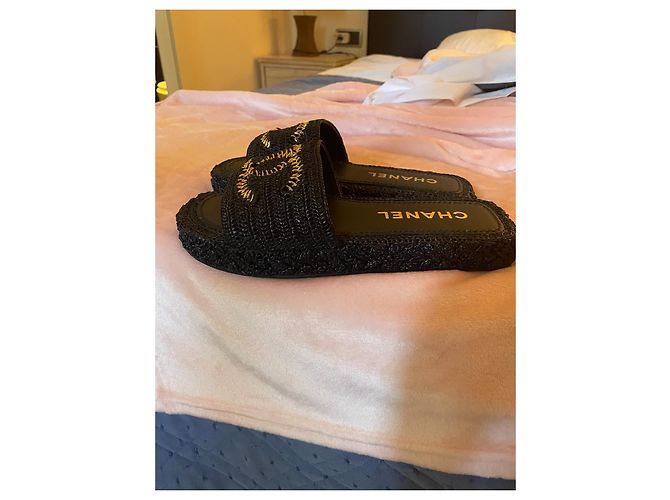Cambon Chanel Sandalias Negro - vista 5