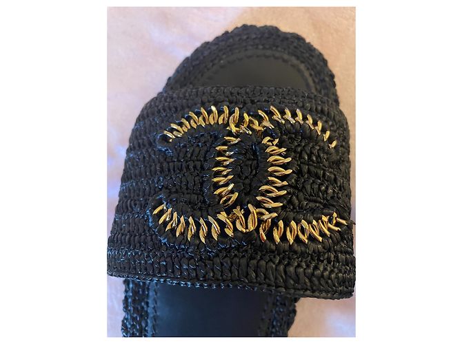 Cambon Chanel Sandalias Negro - vista 7