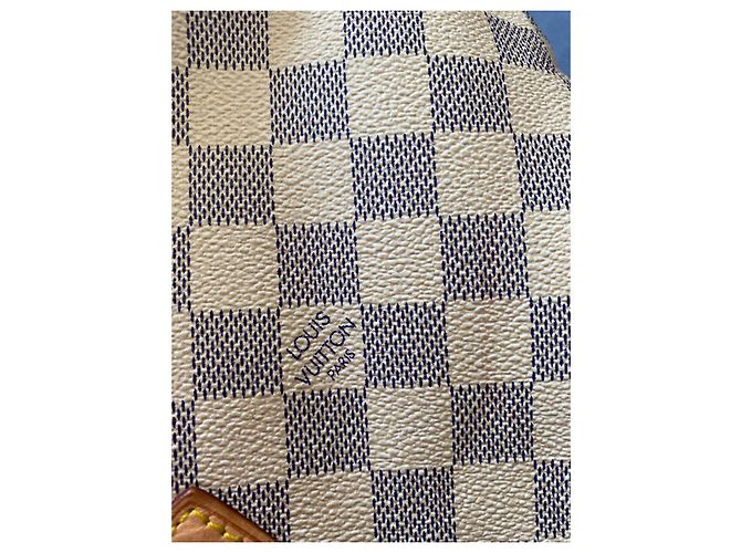 Borsa Louis Vuitton Speedy 30 Damier Azur Blu - vista 10