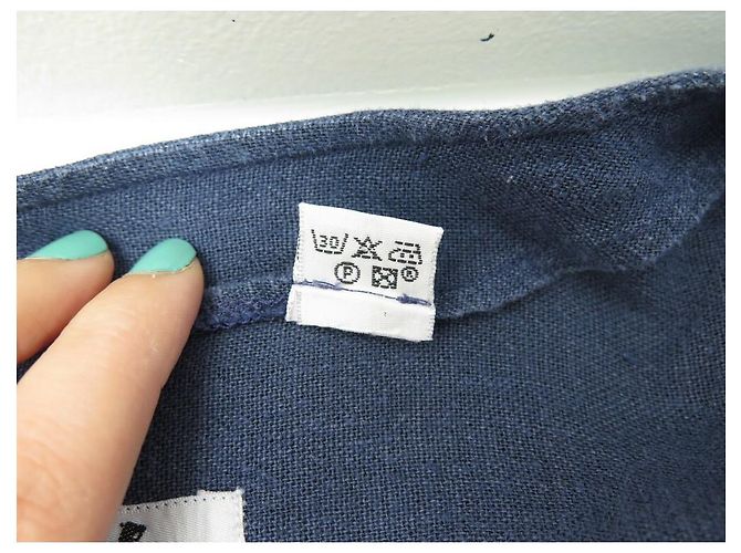 Hermès CAMICIA TUNICA OVERSIZE HERMES L 42 CAMICIA IN LINO NUOVA IN LINO BLU - vista 5