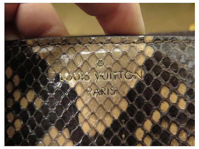 NEU LOUIS VUITTON VICTORY HANDTASCHE MONOGRAMM & PYTHON LEDER BANDOULIERE Braun - Ansicht 10