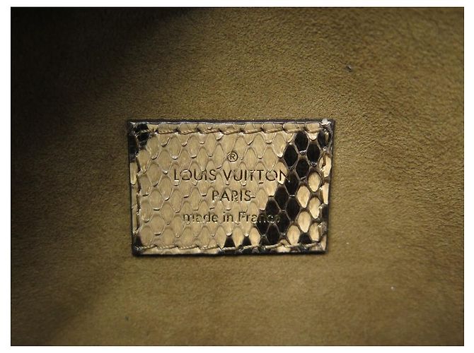 NEU LOUIS VUITTON VICTORY HANDTASCHE MONOGRAMM & PYTHON LEDER BANDOULIERE Braun - Ansicht 12