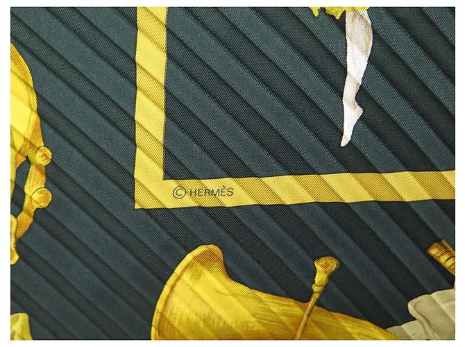 Hermès NUOVA SCIARPA PLISSE QUADRATA HERMES LES DANCERS IN SETA NERA NUOVA SCIARPA IN SETA Nero - vista 4