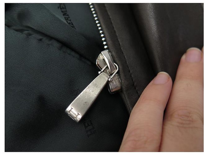 Hermès HERMES LONG M JACKET 48 BROWN LAMB LEATHER JACKET COAT - view 6