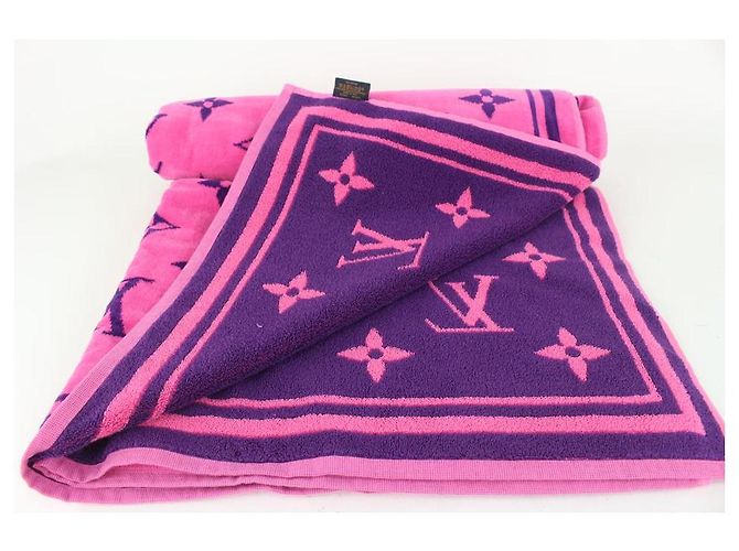 Louis Vuitton Telo mare con monogramma Vuittamins rosa fluo - vista 10